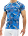 Modus Vivendi Shirt Trapped Camo Muscle T-Shirt Camouflage Blue 11041 21 - SexyMenUnderwear.com