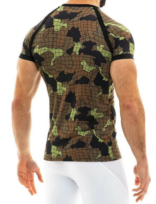 Modus Vivendi Shirt Trapped Camo Muscle T-Shirt Camouflage Green 11041 21 - SexyMenUnderwear.com
