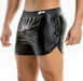 Modus Vivendi Short Leather-Look Shorts Black 20561 15 - SexyMenUnderwear.com
