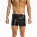Modus Vivendi Short Leather-Look Shorts Black 20561 15 - SexyMenUnderwear.com