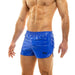 Modus Vivendi Short Viral Vinyl Glossy & Shiny Shorts Lavish Blue 08061 36 - SexyMenUnderwear.com