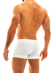 Modus Vivendi Smooth Knit Short Off White With Narrow Drawstrings 09022 36 - SexyMenUnderwear.com