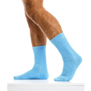 Modus Vivendi Sock Towel Line Versatile Cotton Socks Light Blue XS2011 62 - SexyMenUnderwear.com
