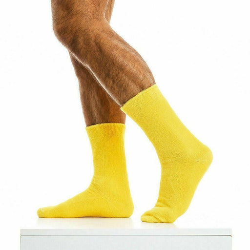 Modus Vivendi Sock Towel Line Versatile Cotton Socks Yellow XS2011 62 - SexyMenUnderwear.com