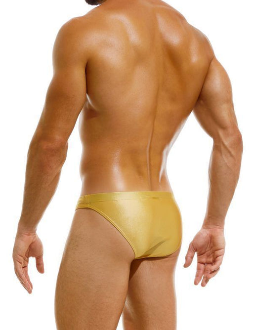 Modus Vivendi Swim-Brief Gordian Knot Low-Cut Swimwear Shiny Gold CS2211 67 - SexyMenUnderwear.com