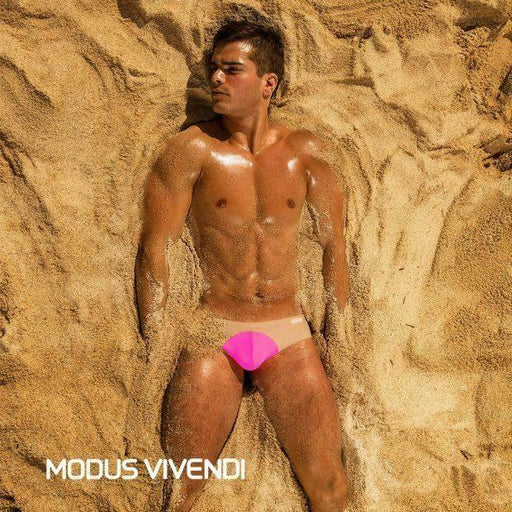 Modus Vivendi Swim Brief HIGHLIGHT Beach Swimwear Fushia Fluorescent IS1812 33 - SexyMenUnderwear.com