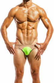 Modus Vivendi Swim Brief Highlight Beach Swimwear GREEN Fluorescent IS1812 33 - SexyMenUnderwear.com