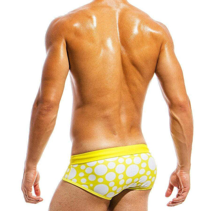 Modus Vivendi Swimwear Polka dot Swim Brief Swimsuit Yellow Ks1812 19 - SexyMenUnderwear.com