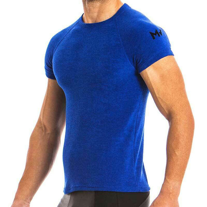 Modus Vivendi T-Shirt Bull Sweat Mens Quality Sport Top Blue 12841 32 - SexyMenUnderwear.com