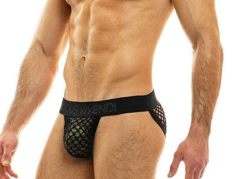 Modus Vivendi Tanga-Brief 2020 Camo Fishnet Tangas Slip Combo Black 11012-1 3 - SexyMenUnderwear.com