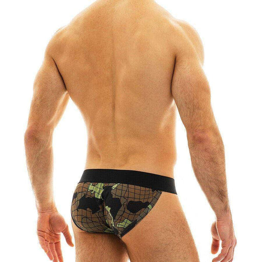 Modus Vivendi Tanga-Brief Camo Army Trapped Luxury Lurex Khaki 11012 3 - SexyMenUnderwear.com