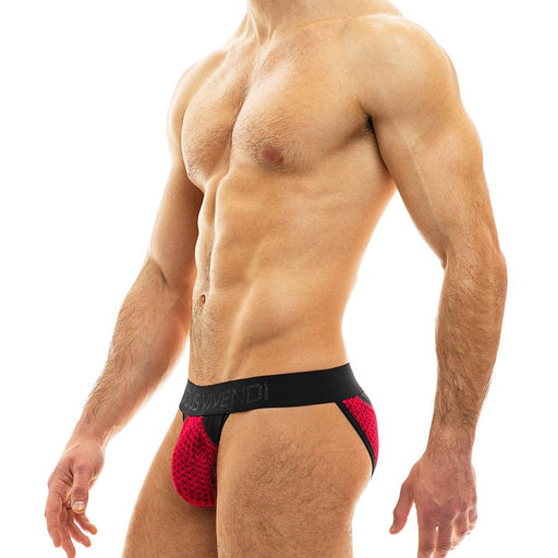 Modus Vivendi Tanga Brief Mesh Tiffany's Velvet Briefs Red Wine 12013 29 - SexyMenUnderwear.com