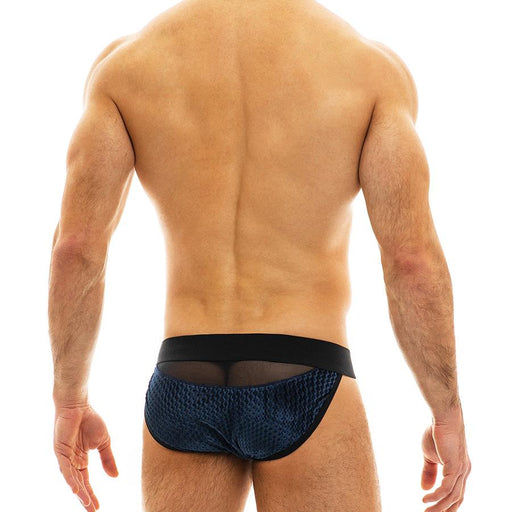 Modus Vivendi Tanga Briefs Mesh Tiffany's Velvet Brief Blue 12013 29 - SexyMenUnderwear.com