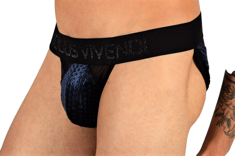 Modus Vivendi Tanga Briefs Mesh Tiffany's Velvet Brief Blue 12013 29 - SexyMenUnderwear.com
