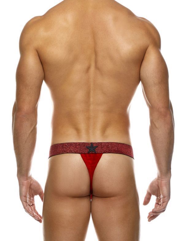 Modus Vivendi Thong Exclusive Soft Velvet T-String Red 22216 21B - SexyMenUnderwear.com