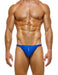 Modus Vivendi Thong Leather Legacy Pouch Leather-Look Thongs Blue 11117 57 - SexyMenUnderwear.com
