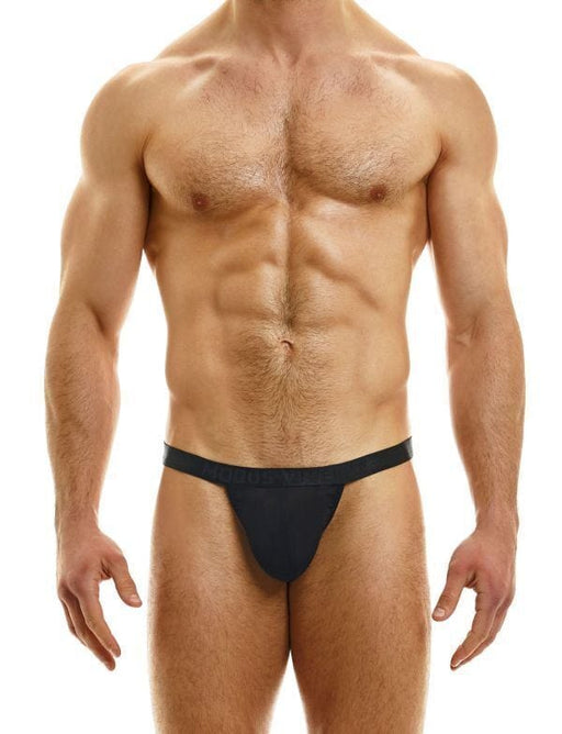 MODUS VIVENDI Thong Muslin T-String With Double Layered Pouch Black 36 - SexyMenUnderwear.com
