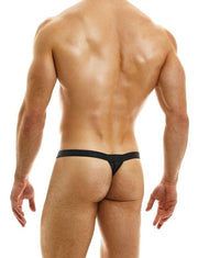MODUS VIVENDI Thong Muslin T-String With Double Layered Pouch Black 36 - SexyMenUnderwear.com
