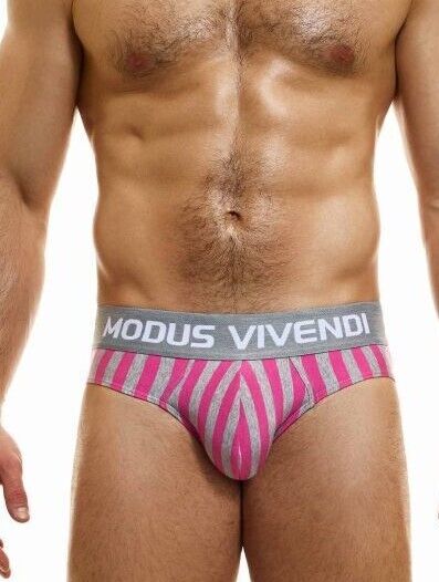 Modus Vivendi X-Retro Briefs Exclusive Ecofriendly Cotton Fabric Fushia 24220 - SexyMenUnderwear.com