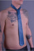 MR. RIEGILLIO Classic Jeans Blue Leather Tie - SexyMenUnderwear.com