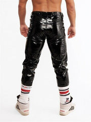 MR. RIEGILLIO Shiny PVC Pants Fetish Gear Classic Jeans-Cut 3 - SexyMenUnderwear.com