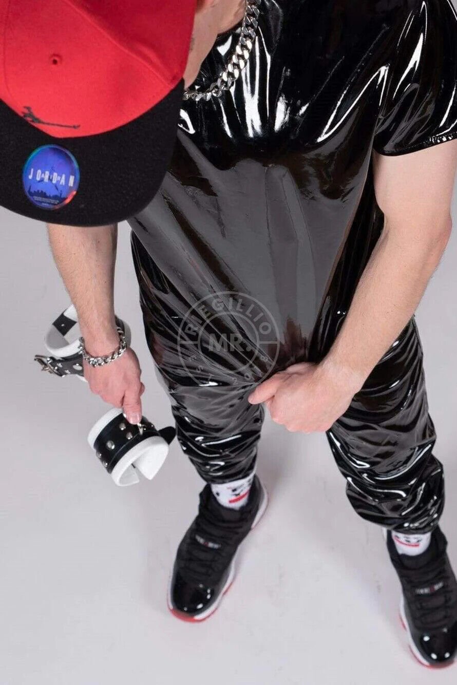 Black PVC Pants - Thru Zip by MR. Riegillio