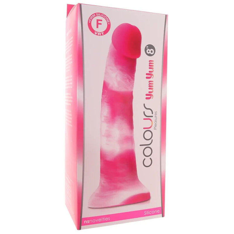 NS NOVELTIES 8''inch Dildo Colours Pleasures Yum Yum Pink