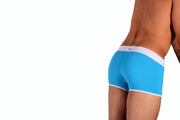 Otzi Boxer Trunk Turquoise/White OTG020 MX2 - SexyMenUnderwear.com