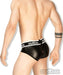 Outtox By Maskulo Brief Wrapped Rear Briefs Leather-Look Black BR141-90 6 - SexyMenUnderwear.com