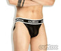Outtox By Maskulo Jock Provocative Jockstrap Leather Look Black JS140-90 9 - SexyMenUnderwear.com