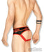 Outtox By Maskulo Jockstrap Combo Leather-Look Jock Red BR140-10 11 - SexyMenUnderwear.com
