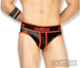 Outtox By Maskulo Jockstrap Combo Leather-Look Jock Red BR140-10 11 - SexyMenUnderwear.com