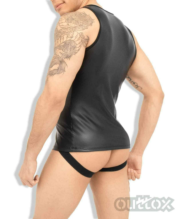 Armored. Men's Tank Top. Spandex. Front Pads. Black – Official Maskulo Store