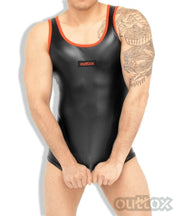 Outtox By Maskulo Tank Top Tight Spandex TankTop Red TP140 1 - SexyMenUnderwear.com