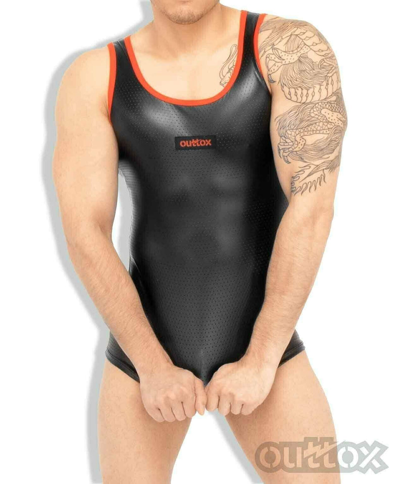 Outtox By Maskulo Tank Top Tight Spandex TankTop Red TP140 1 - SexyMenUnderwear.com
