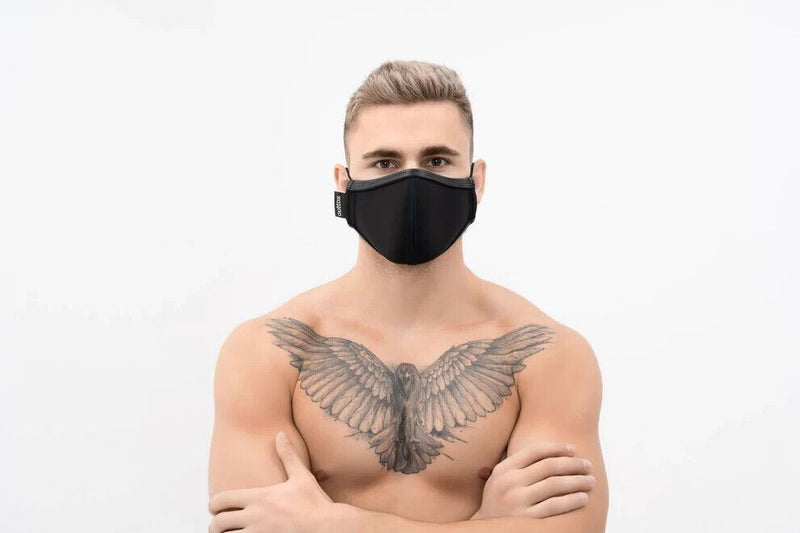 OUTTOX Everyday Mask Neoprene Easy breathing Comfortable Wear Black OT2 - SexyMenUnderwear.com