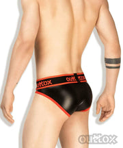 Outtox Maskulo Brief Regular Rear Briefs Red BR142-10 3 - SexyMenUnderwear.com