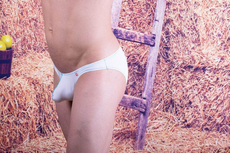 PetitQ Underwear French Design Small Mens Briefs White 180608 MX2 - SexyMenUnderwear.com
