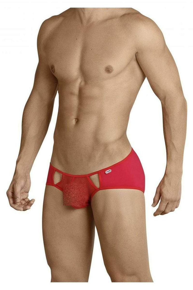 Pikante Brief Aston Slip En Nylon Briefs Red 8711 2 - SexyMenUnderwear.com