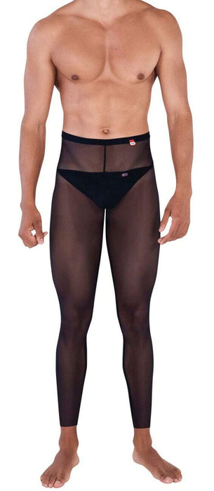 PIKANTE Legging Manhood Long Johns See through Inner Thongs Black 0336 5 - SexyMenUnderwear.com