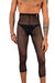 PIKANTE Legging Manhood Long Johns See through Inner Thongs Black 0336 5 - SexyMenUnderwear.com