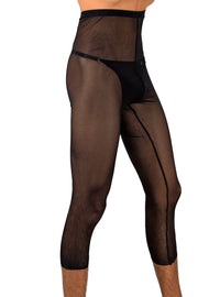 PIKANTE Legging Manhood Long Johns See through Inner Thongs Black 0336 5 - SexyMenUnderwear.com