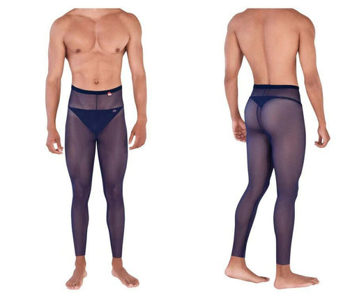 PIKANTE Legging Manhood Long Johns See through Inner Thongs Navy 0336 5 - SexyMenUnderwear.com