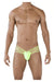 PIKANTE Seduction Briefs Silky Second Skin Seamed Pouch Lime Green 0496 2 - SexyMenUnderwear.com