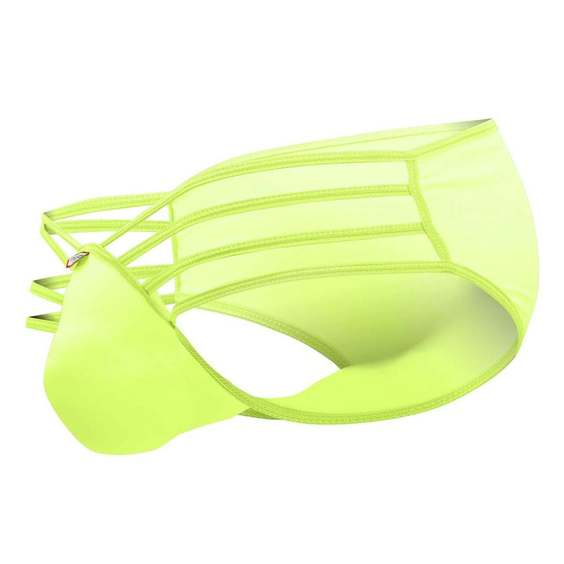 PIKANTE Seduction Briefs Silky Second Skin Seamed Pouch Lime Green 0496 2 - SexyMenUnderwear.com