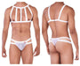 PIKANTE Set Kit ARNESS Combo Elastic Harness & Thongs Personality White 0331 5 - SexyMenUnderwear.com