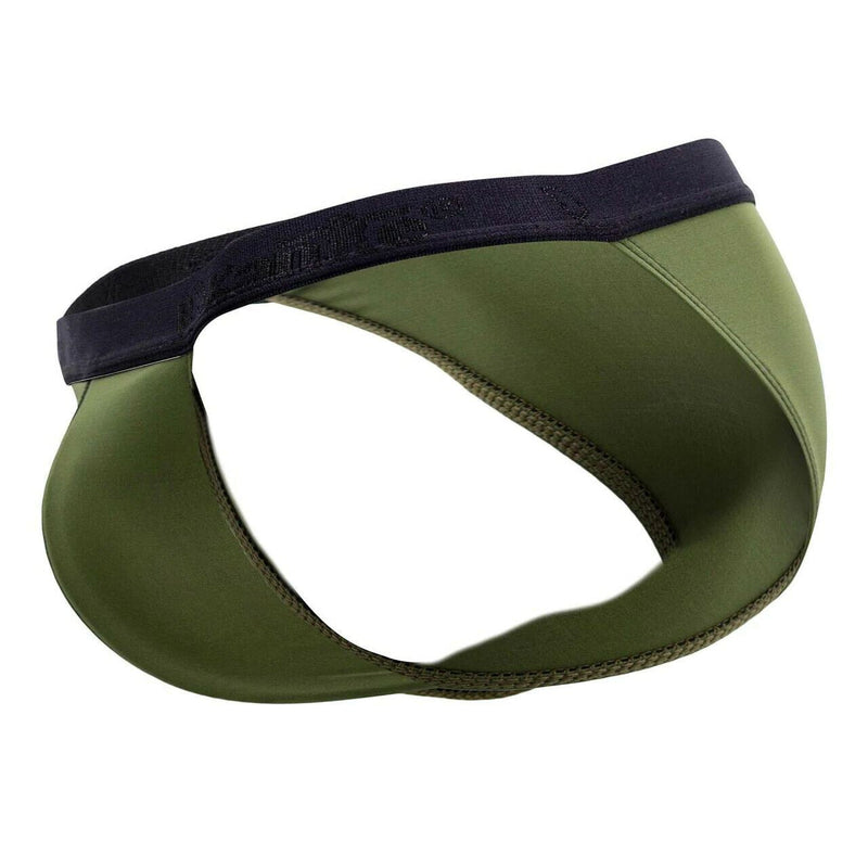 PIKANTE Virgin Bikini Briefs Sexy Back Opening Brief Green 0840 3 - SexyMenUnderwear.com