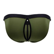 PIKANTE Virgin Bikini Briefs Sexy Back Opening Brief Green 0840 3 - SexyMenUnderwear.com