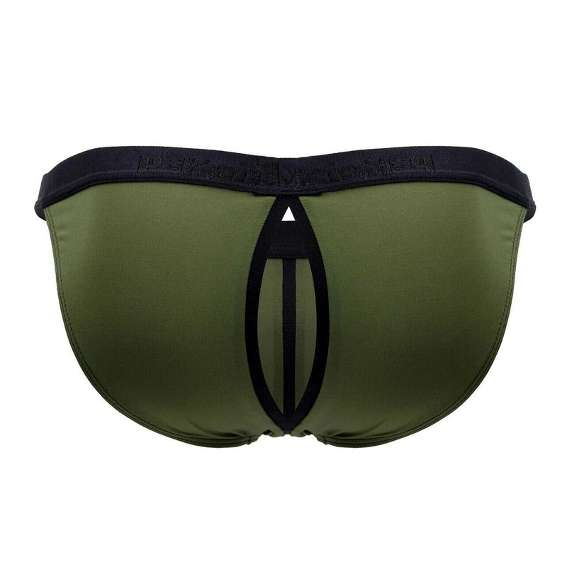 PIKANTE Virgin Bikini Briefs Sexy Back Opening Brief Green 0840 3 - SexyMenUnderwear.com