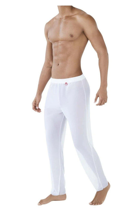 PIKANTE You Mesh Pants Supremely Soft See-Through Ankle Length Pant White 0490 8 - SexyMenUnderwear.com